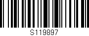Código de barras (EAN, GTIN, SKU, ISBN): 'S119897'