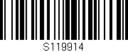 Código de barras (EAN, GTIN, SKU, ISBN): 'S119914'