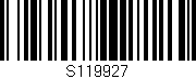 Código de barras (EAN, GTIN, SKU, ISBN): 'S119927'