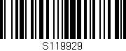 Código de barras (EAN, GTIN, SKU, ISBN): 'S119929'