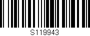 Código de barras (EAN, GTIN, SKU, ISBN): 'S119943'