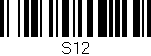 Código de barras (EAN, GTIN, SKU, ISBN): 'S12'