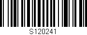Código de barras (EAN, GTIN, SKU, ISBN): 'S120241'