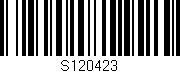 Código de barras (EAN, GTIN, SKU, ISBN): 'S120423'