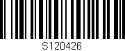 Código de barras (EAN, GTIN, SKU, ISBN): 'S120426'
