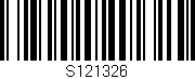 Código de barras (EAN, GTIN, SKU, ISBN): 'S121326'