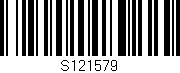 Código de barras (EAN, GTIN, SKU, ISBN): 'S121579'