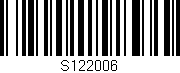 Código de barras (EAN, GTIN, SKU, ISBN): 'S122006'