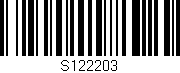Código de barras (EAN, GTIN, SKU, ISBN): 'S122203'