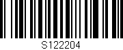 Código de barras (EAN, GTIN, SKU, ISBN): 'S122204'