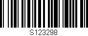 Código de barras (EAN, GTIN, SKU, ISBN): 'S123298'