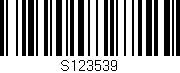 Código de barras (EAN, GTIN, SKU, ISBN): 'S123539'