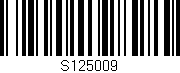 Código de barras (EAN, GTIN, SKU, ISBN): 'S125009'
