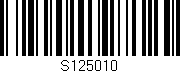 Código de barras (EAN, GTIN, SKU, ISBN): 'S125010'