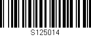 Código de barras (EAN, GTIN, SKU, ISBN): 'S125014'
