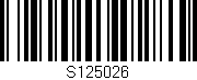 Código de barras (EAN, GTIN, SKU, ISBN): 'S125026'