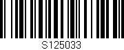 Código de barras (EAN, GTIN, SKU, ISBN): 'S125033'
