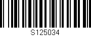Código de barras (EAN, GTIN, SKU, ISBN): 'S125034'