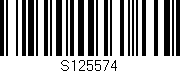 Código de barras (EAN, GTIN, SKU, ISBN): 'S125574'