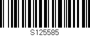 Código de barras (EAN, GTIN, SKU, ISBN): 'S125585'