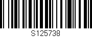 Código de barras (EAN, GTIN, SKU, ISBN): 'S125738'