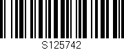Código de barras (EAN, GTIN, SKU, ISBN): 'S125742'