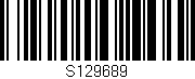 Código de barras (EAN, GTIN, SKU, ISBN): 'S129689'