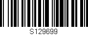 Código de barras (EAN, GTIN, SKU, ISBN): 'S129699'