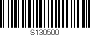 Código de barras (EAN, GTIN, SKU, ISBN): 'S130500'