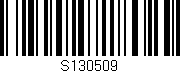 Código de barras (EAN, GTIN, SKU, ISBN): 'S130509'