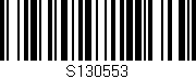 Código de barras (EAN, GTIN, SKU, ISBN): 'S130553'