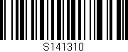 Código de barras (EAN, GTIN, SKU, ISBN): 'S141310'
