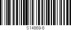 Código de barras (EAN, GTIN, SKU, ISBN): 'S14869-6'