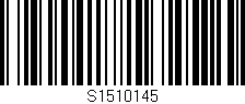 Código de barras (EAN, GTIN, SKU, ISBN): 'S1510145'
