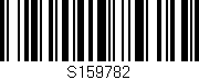 Código de barras (EAN, GTIN, SKU, ISBN): 'S159782'