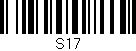 Código de barras (EAN, GTIN, SKU, ISBN): 'S17'