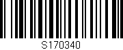 Código de barras (EAN, GTIN, SKU, ISBN): 'S170340'