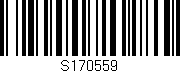 Código de barras (EAN, GTIN, SKU, ISBN): 'S170559'