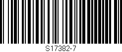 Código de barras (EAN, GTIN, SKU, ISBN): 'S17382-7'