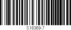 Código de barras (EAN, GTIN, SKU, ISBN): 'S18369-7'
