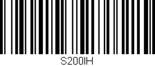 Código de barras (EAN, GTIN, SKU, ISBN): 'S200IH'