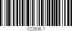 Código de barras (EAN, GTIN, SKU, ISBN): 'S22836-7'