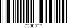 Código de barras (EAN, GTIN, SKU, ISBN): 'S2800TR'