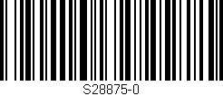 Código de barras (EAN, GTIN, SKU, ISBN): 'S28875-0'