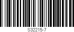 Código de barras (EAN, GTIN, SKU, ISBN): 'S32215-7'