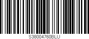 Código de barras (EAN, GTIN, SKU, ISBN): 'S38004760BLU'