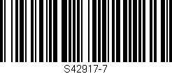 Código de barras (EAN, GTIN, SKU, ISBN): 'S42917-7'