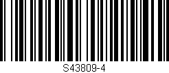 Código de barras (EAN, GTIN, SKU, ISBN): 'S43809-4'