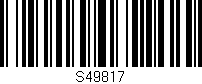 Código de barras (EAN, GTIN, SKU, ISBN): 'S49817'