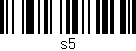 Código de barras (EAN, GTIN, SKU, ISBN): 'S5'